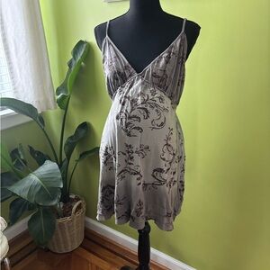 Motherhood Maternity Gray Floral Dress